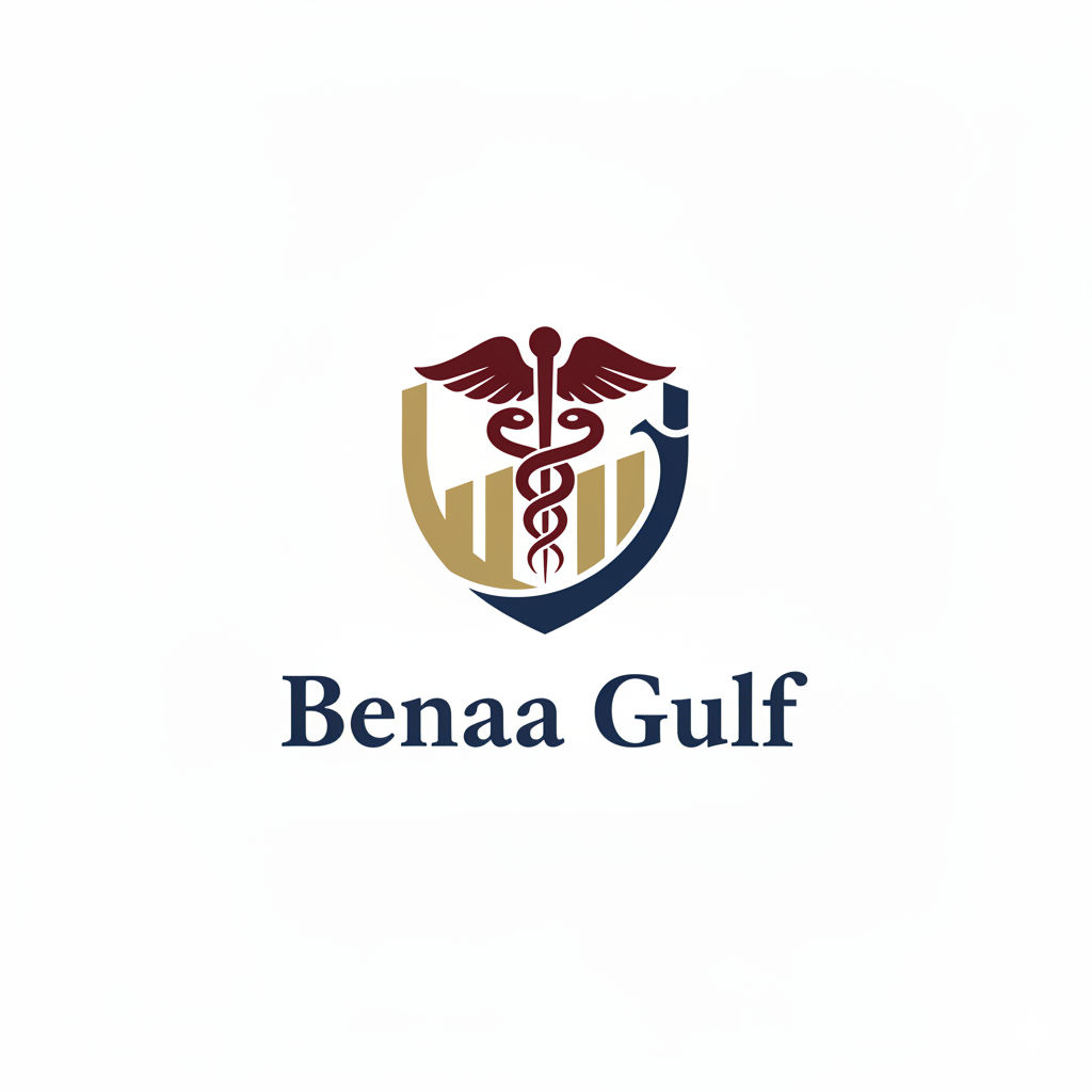 Benaa Gulf Medical Shirt Logo.